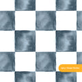Blue and White Monika Watercolor Checker Seamless Pattern