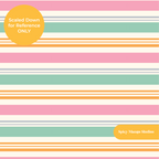 Pink and Green Summer Stripe Medley Striped Seamless Pattern (Instant Download)