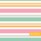 Pink and Green Summer Stripe Medley Striped Seamless Pattern (Instant Download)