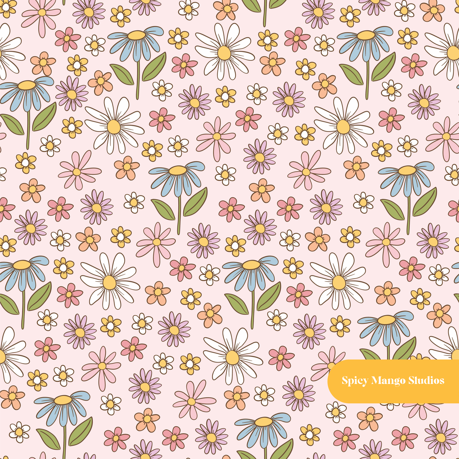 Pink Adelaide Floral Seamless Pattern