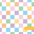 Pastel Alana Rainbow Checker Seamless Pattern
