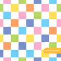 Retro Alana Rainbow Checker Seamless Pattern