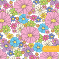 Retro Alana Floral Seamless Pattern