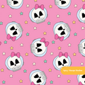 Pink Astro Skulls Seamless Pattern