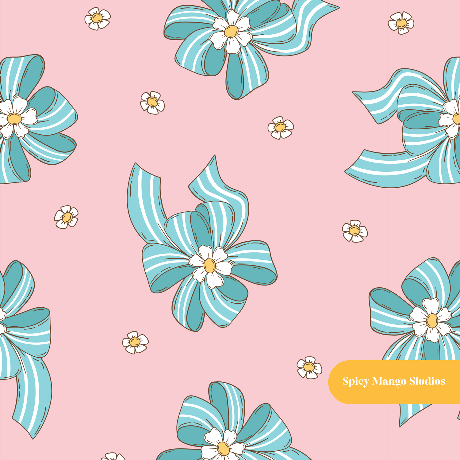 Pink All Wrapped Up Seamless Pattern – Christmas Gift Wrapping Digital Download