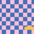 Bubblegum Pink Checker Seamless Pattern