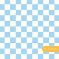 Blue Checker Seamless Pattern