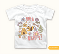 Bee Happy Transparent SVG Sublimation