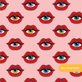 Pink Bisou Bisou Seamless Pattern – Digital Download