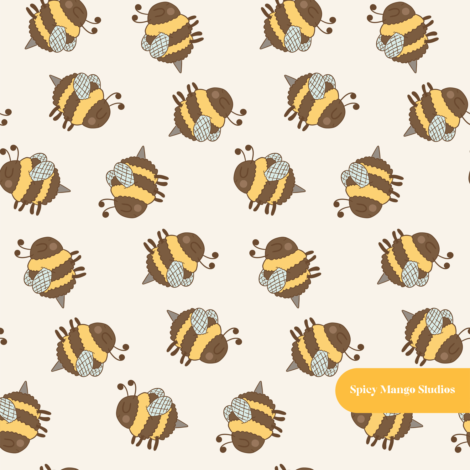 Neutral Buzzy Seamless Pattern