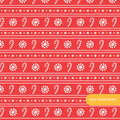 Red Candy Cane Fair Isle Seamless Pattern – Digital Download