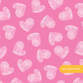 Pink Cloudy Hearts Seamless Pattern