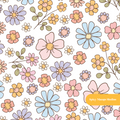 White Connie Floral Seamless Pattern