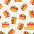 Oatmeal Crispy Rice Seamless Pattern – Digital Download