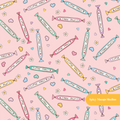 Pink Cutsie Rolls Seamless Pattern – Digital Download