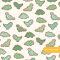 Neutral Dino Cookies Seamless Pattern