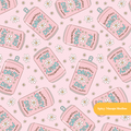 Pink Daisy Dew Seamless Pattern