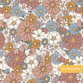 Retro Delilah Floral Seamless Pattern