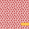 Pink Ditsy Hearts Seamless Pattern