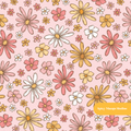 Pink Dreamy Floral Seamless Pattern