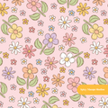 Pink Desi Floral Seamless Pattern