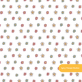White Ditsy Daisies Seamless Pattern – Digital Download