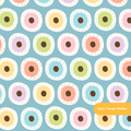 Dusty Blue Eye Spy Halloween Seamless Pattern
