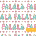 White Fa La La La Holiday Seamless Pattern – Digital Download