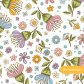 Pastel Floral Medley Seamless Pattern