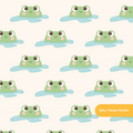 Neutral Froggy Seamless Pattern