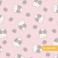 Pink Groovy Boo Seamless Pattern