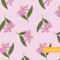 Lilac Gardena Floral Seamless Pattern