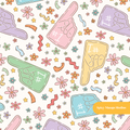 Neutral Game Day Seamless Pattern – Game Day & Tailgate Party Digital Download