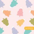 Pink Gummy Trees Seamless Pattern – Digital Download