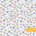 Periwinkle Goosey Seamless Pattern