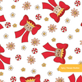 Red Holiday Bow Seamless Pattern