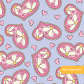 Periwinkle Hello Daisy Love Seamless Pattern