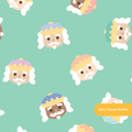 Jolly Green Happy Nutcracker Seamless Pattern