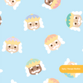 Light Blue Happy Nutcracker Seamless Pattern
