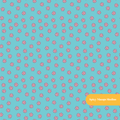Teal Summer Floral Seamless Pattern