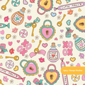 Neutral Happy Love Valentine Seamless Pattern