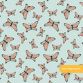 Sage Harley Butterfly Seamless Pattern