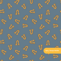 Dark Denim Horseshoe Seamless Pattern