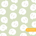 Sage Happy Skeleton Seamless Pattern
