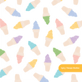 White Ice Cream Cones Seamless Pattern – Digital Download