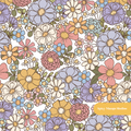 White Jessie Floral Seamless Pattern