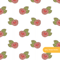 White Lorelai Floral Seamless Pattern