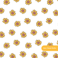 White Daisies Seamless Pattern – Spring Nursery & Garden Party Digital Download