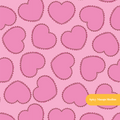 Hot Pink Lovely Heart Valentine's Seamless Pattern