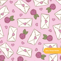 Lilac Love Notes Valentine's Seamless Pattern